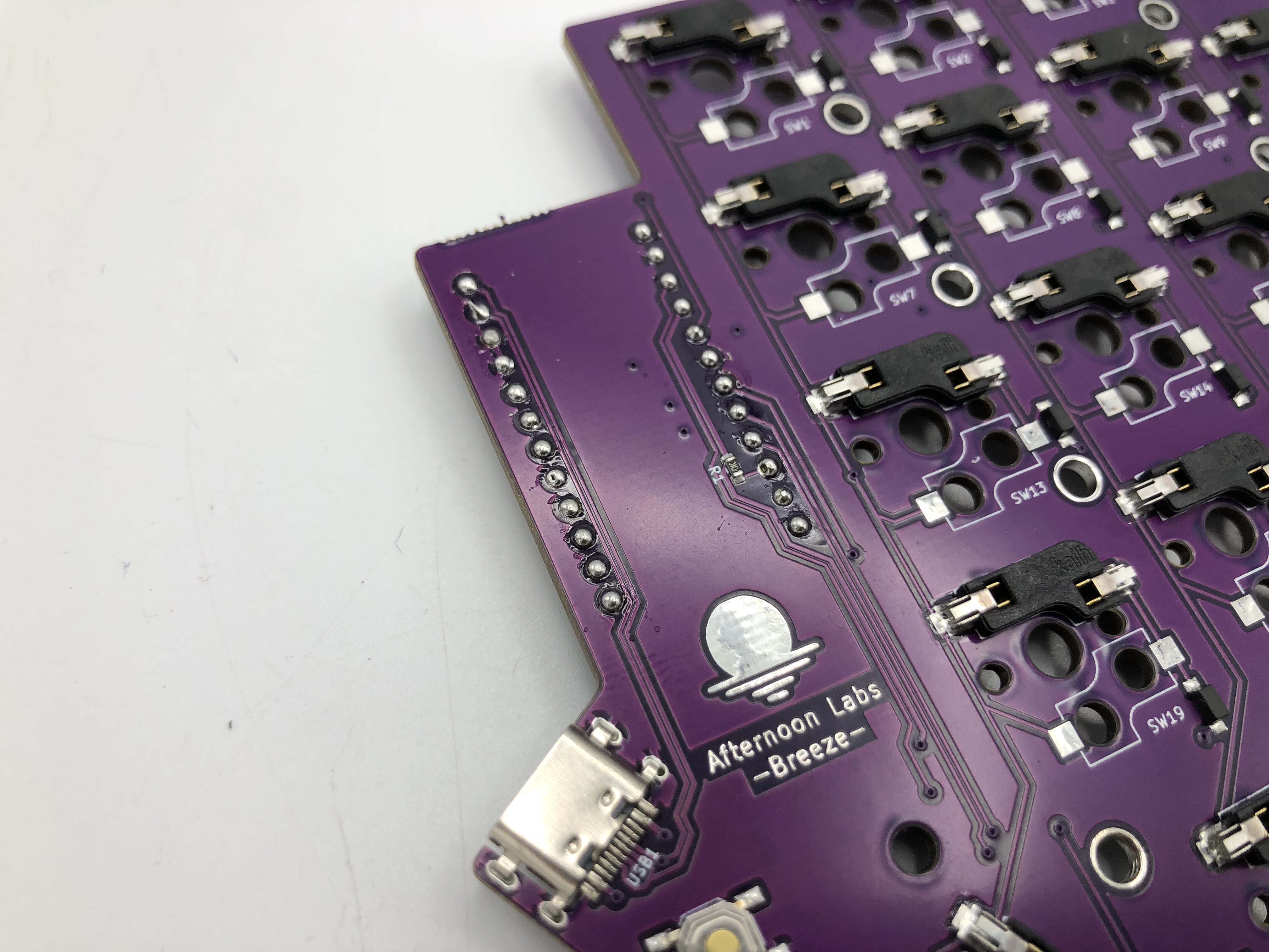 Solder header pins